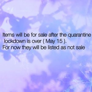 items will be for sale after may 15